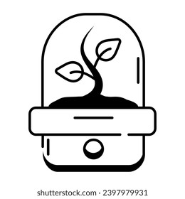Have a look at plant compounds line icon 