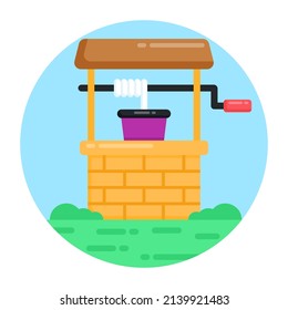 Echa un vistazo a este asombroso ícono plano del agua 


