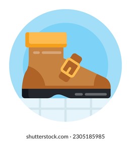 Have a look at this amazing flat rounded icon of boot 