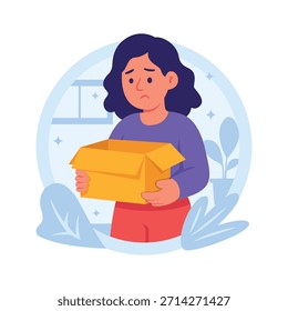 Echa un vistazo a esta increíble ilustración plana de la entrega incorrecta