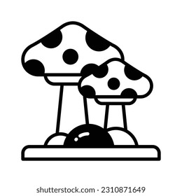 Have a look at this amazing icon of mushroom, oyster mushroom in modern style