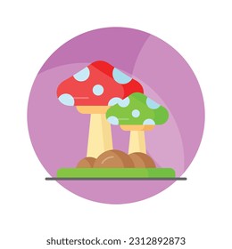 Have a look at this amazing icon of mushroom, oyster mushroom in modern style