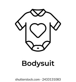 Have a look at this amazing icon of baby suit in trendy style