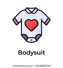 Have a look at this amazing icon of baby suit in trendy style