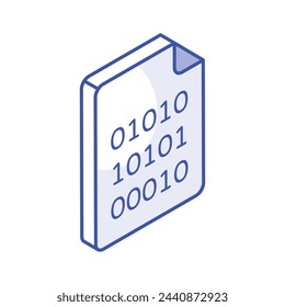 Have a look at this amazing icon of binary coding file