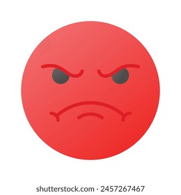 Have a look at this amazing icon of angry emoji, premium vector
