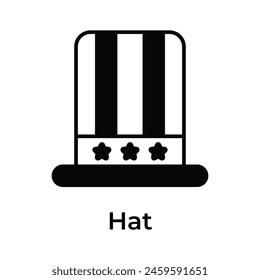 Have a look at this amazing icon of patriot cap in trendy style