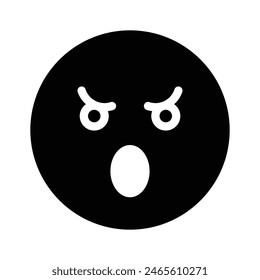 Werfen Sie einen Blick auf diese erstaunliche Ikone der wütenden Emoji, Premium-Vektorgrafik