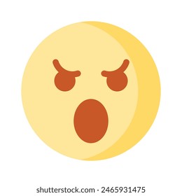 Have a look at this amazing icon of angry emoji, premium vector