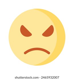 Have a look at this amazing icon of angry emoji, premium vector