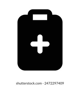Miren este increíble ícono de historia clínica, Vector de datos médicos de pacientes