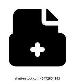 Have a look at this amazing icon of medical data, vector of patient medical record