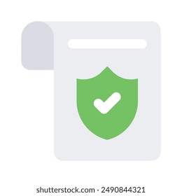 Echa un vistazo a este increíble ícono de documento seguro, listo para usar Vector