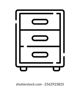 Have a look at this amazing icon of drawer, ready to use vector