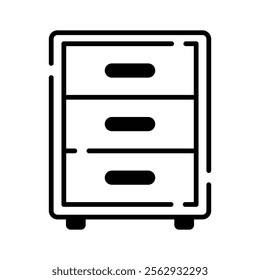 Have a look at this amazing icon of drawer, ready to use vector