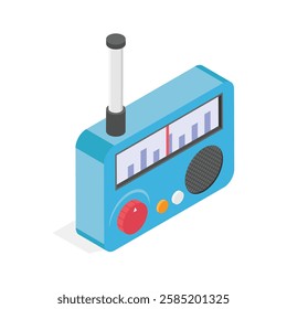 Have a look at this amazing icon of portable radio in modern style