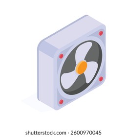 Have a look at this amazing icon of cooling fan in modern style