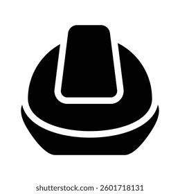 Have a look at this amazing icon of safety helmet in trendy style