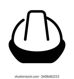 Have a look at this amazing icon of safety helmet in trendy style