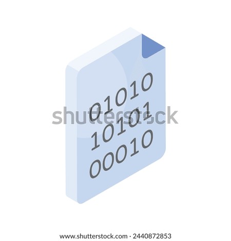 Have a look at this amazing icon of binary coding file