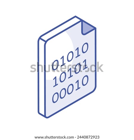 Have a look at this amazing icon of binary coding file