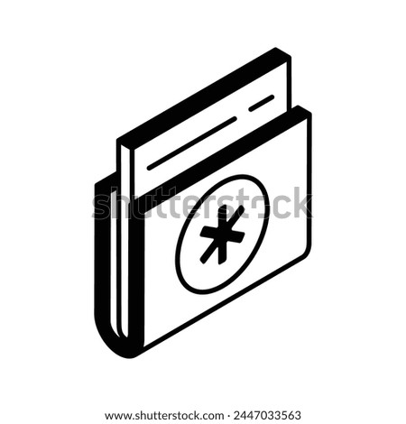 Have a look at this amazing icon of medical data, isometric vector of patient medical record