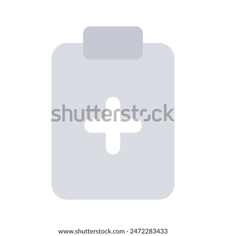 Have a look at this amazing icon of medical record, vector of patient medical data