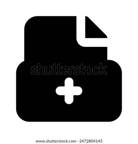 Have a look at this amazing icon of medical data, vector of patient medical record