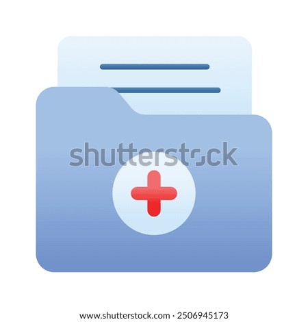 Have a look at this amazing icon of medical data, vector of patient medical record