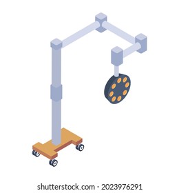 Have a look at this amazing isometric icon of medical light