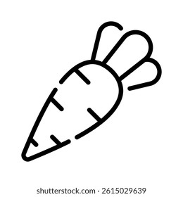 Have a look at this amazing line icon of carrot