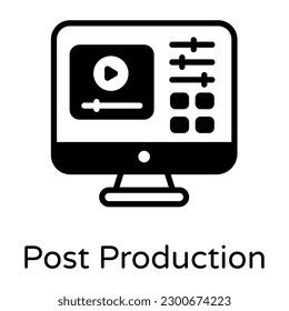 Have a look at this amazing solid icon of post production 