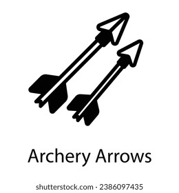 Have a look at this amazing solid icon of archery arrows 