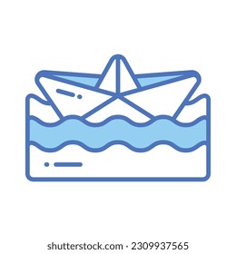 Have a look at this at this amazing vector of paper boat in modern style, origami boat