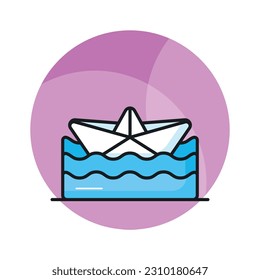 Have a look at this at this amazing vector of paper boat in modern style, origami boat