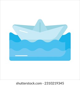 Have a look at this at this amazing vector of paper boat in modern style, origami boat