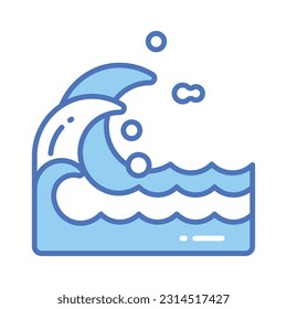 Echen un vistazo a este increíble vector de olas oceánicas, diseño editable