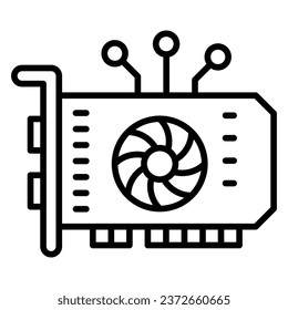 Have a look at this beautiful icon of gpu mining, customizable vector