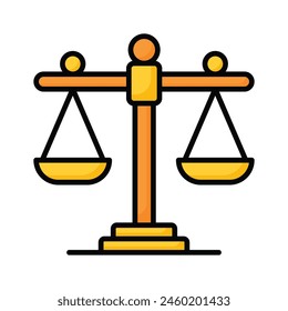 Have a look at this beautiful icon of law scale, justice scale vector