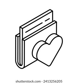 Have a look at this beautifully designed icon of romantic data storage
