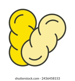 Have a look at this beautifully designed icon of challah bread