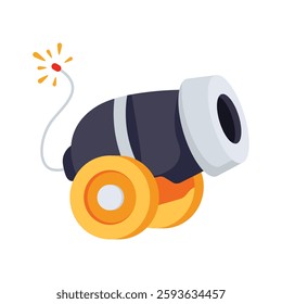 Have a look at this cannon weapon 3d style icon