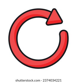 Have a look at this carefully crafted icon of refresh in trendy style