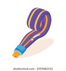 Have a look at this catchy 3d icon of party blower