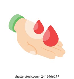 Echa un vistazo a este diseño de Vector isométrico de análisis de sangre creado creativamente