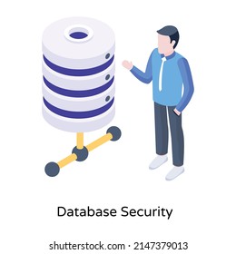 Eche un vistazo a este icono isométrico editable de la base de datos compartida 

