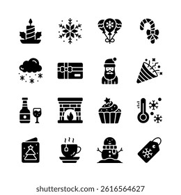 Have a look at this glyph collection of party and festive accessories