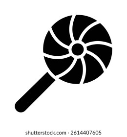 Have a look at this glyph style icon of swirl lollipop