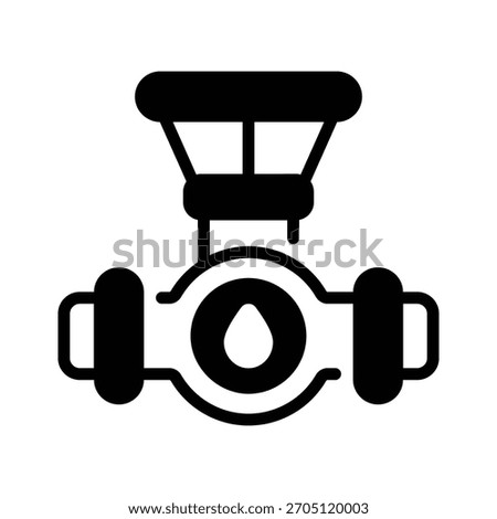 Have a look at this handy glyph icon of water pipeline