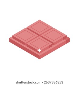 Have a look at this isometric chocolate bar icon